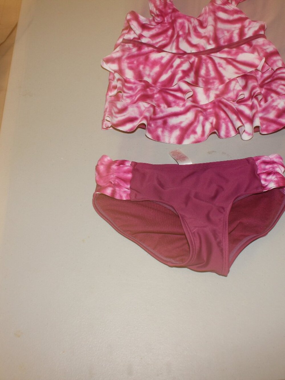 Burndgy 2 Pcs Justice Tankini Swimsuit Size 7